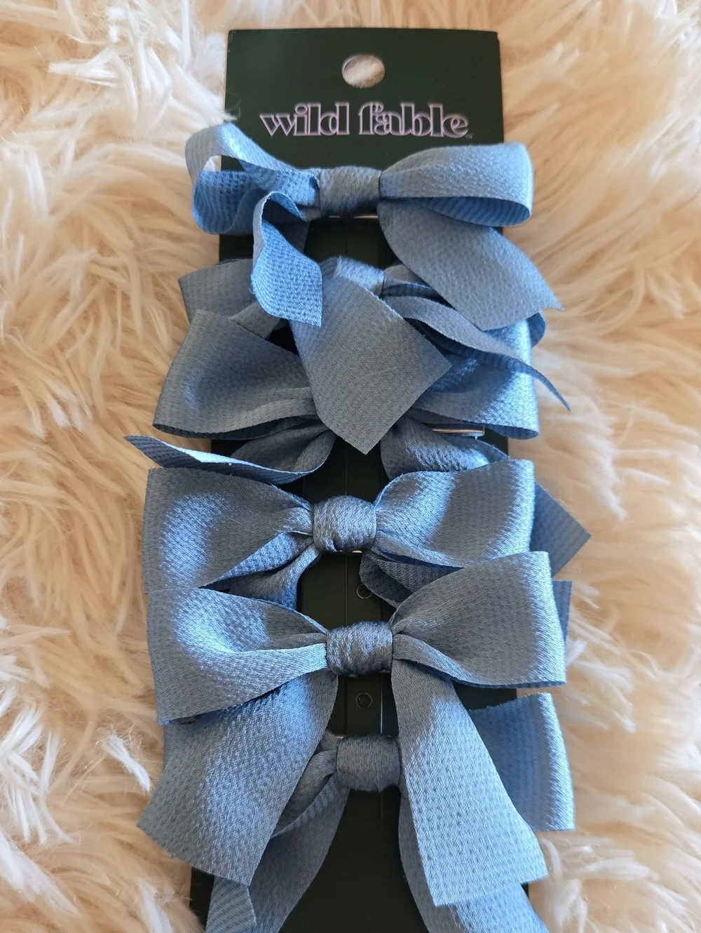 NEW Cat & Jack and wild fable Kids Hair Clips - Pink Hearts & Blue Bows
